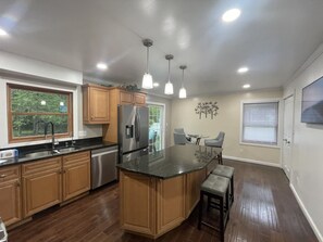 Microwave, oven, stovetop, dishwasher