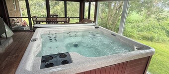 Stargaze & Soak! Private Acreage with Hot Tub, Firepit & Chickens