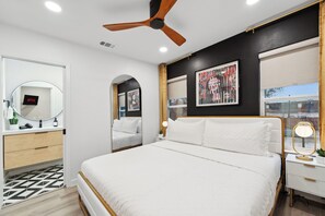 1 soverom, strykejern/-brett, wi-fi (inkludert) og sengetøy