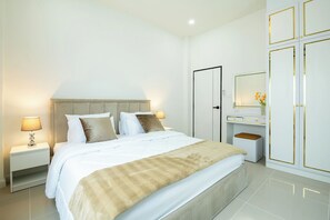 Deluxe villa | Een strijkplank/strijkijzer, gratis wifi