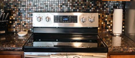 Microwave, oven, stovetop, dishwasher