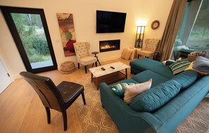 TV connectée, cheminée