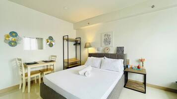 スタジオ 1 ベッドルーム バルコニー | 1 室のベッドルーム