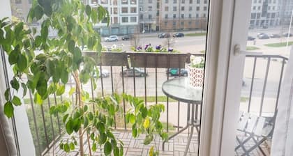 Live Jelgava’s Pulse – Cosy Studio with Stunning City Centre View