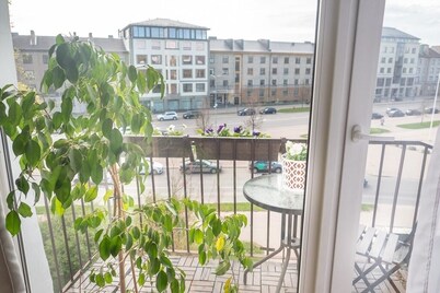 Live Jelgava’s Pulse – Cosy Studio with Stunning City Centre View