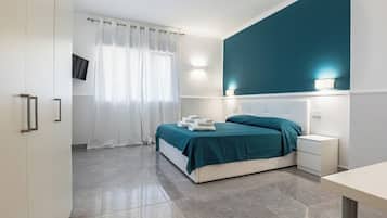 Comfort Double Room, Garden View | Premium bedding, memory foam beds, minibar, blackout drapes