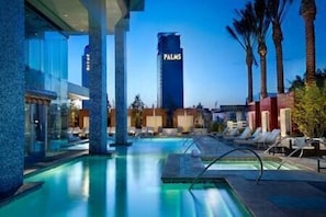 A heated pool