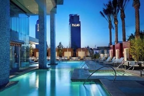 A heated pool