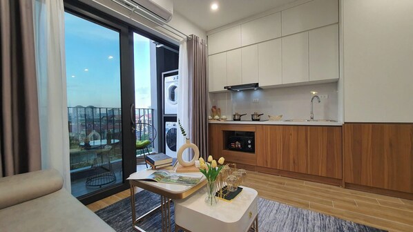 Chambre Double Confort | Coin séjour