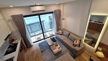 Premium bedding, memory-foam beds, desk, blackout curtains