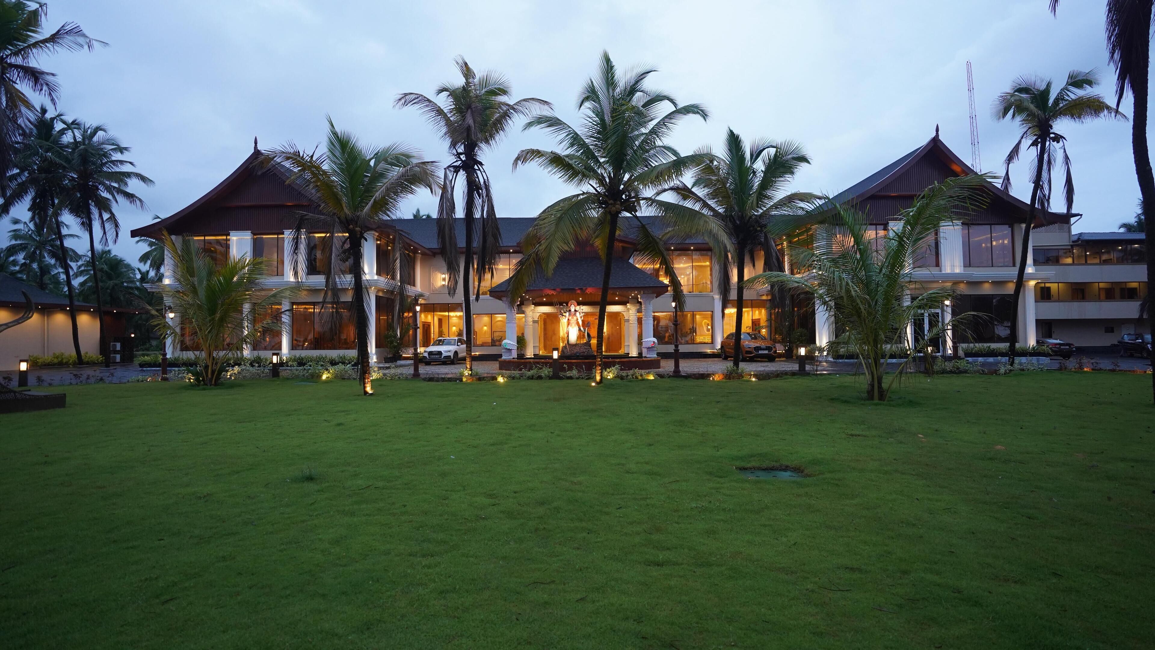 Outdoor wedding area