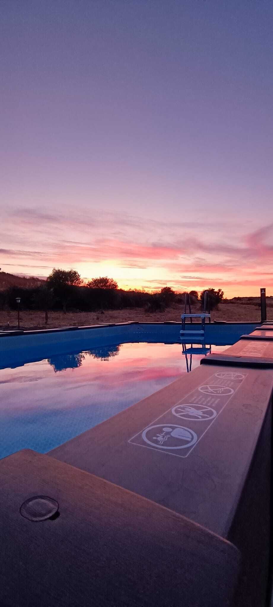 Seasonal outdoor pool, pool umbrellas, sun loungers