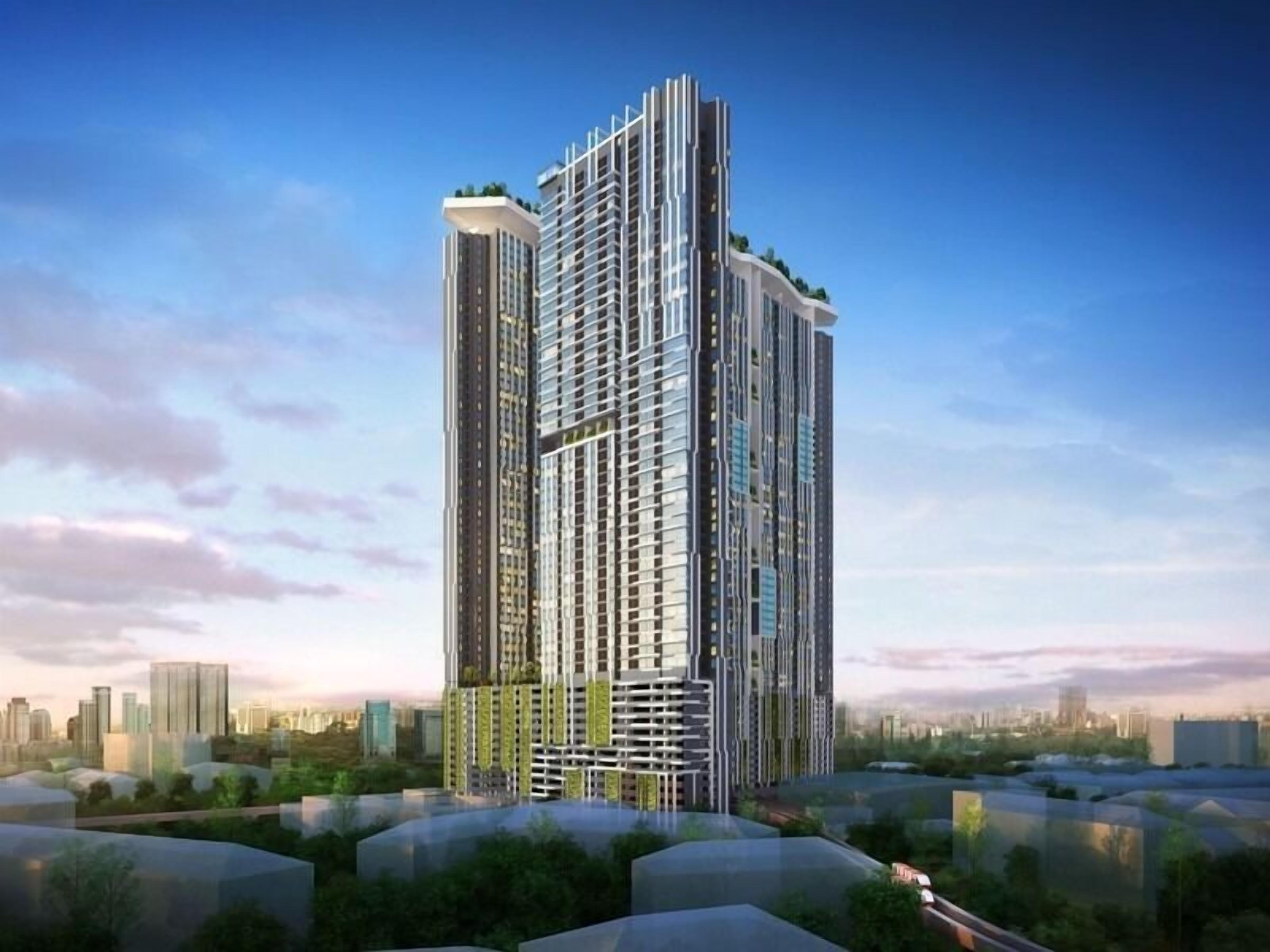 Vista frontal de la propiedad