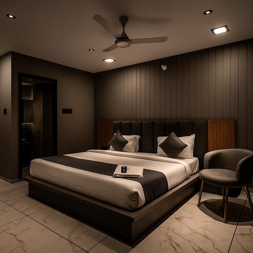 Deluxe kamer | Een bureau, gratis wifi, beddengoed