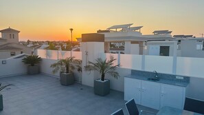 Terrace/patio - Sunset Adhara Penthouse - panorama - distant view - fast WLAN - Costa Blanca (Ciudad Quesada)