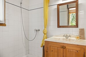 Shower, hair dryer