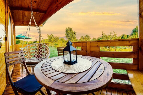 Cottage, privébadkamer | Terras