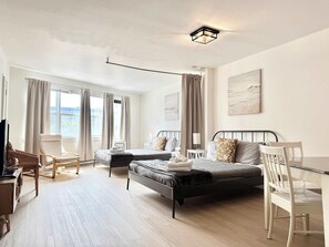 1 makuuhuone, silitysrauta/-lauta, vauvan matkasänky, Wi-Fi