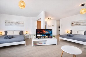 1 bedroom, iron/ironing board, travel crib, WiFi