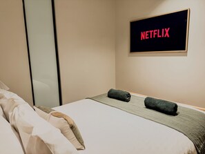 1 室のベッドルーム、アイロン / アイロン台、WiFi、ベッドシーツ