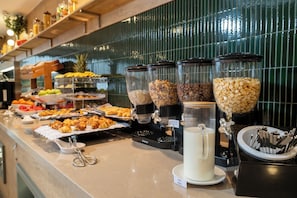 Daily buffet breakfast (EUR 12 per person)