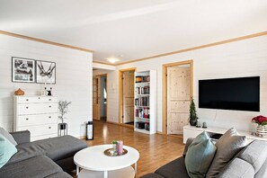 Apartment, 2 Bedrooms, Accessible, Balcony | Living room - Central Apartment With a View (Voss)