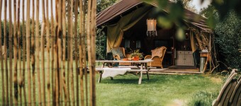 Beautiful luxury furnished tent in the countryside