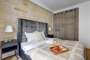 Appartement Ville, 2 chambres, non-fumeur | Fer et planche à repasser, lit de bébé (supplément)