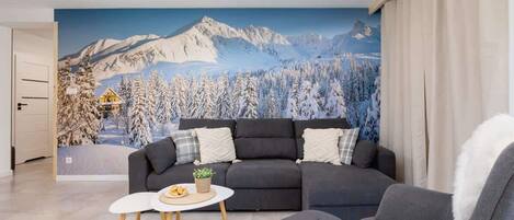 Télévision, cheminée