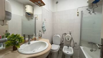 Serviettes fournies, savon, papier toilette