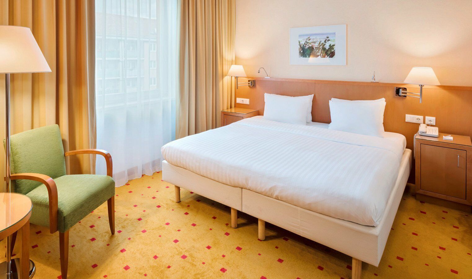 Down comforters, minibar, in-room safe, desk