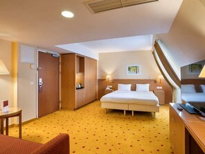 Down duvets, minibar, in-room safe, desk