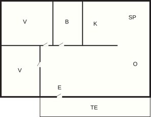 House | Floor plan - 6 Person Holiday Park Home in Myggenas (Lilla Brattön)