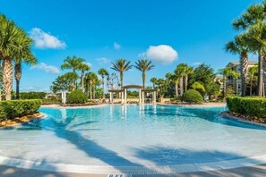 A heated pool