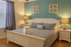 4 bedrooms, iron/ironing board, travel crib, free WiFi