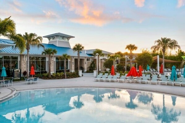 A heated pool