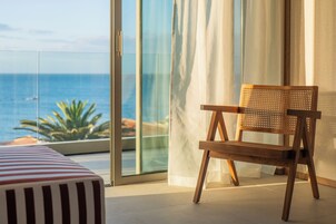 舒适公寓, 2 间卧室, 海景 | 起居区