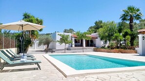 Pool - Country House 'Tarida' with Sea View, Private Pool and Air Conditioning (Sant Josep de sa Talaia)