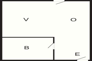 House | Floor plan - 2 Person Holiday Park Home in Burseryd (Burseryd)