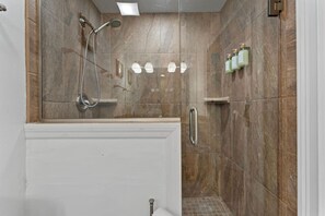 Shower, hair dryer