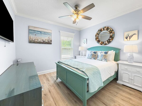 Desk, iron/ironing board, travel crib, free WiFi