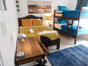 2 bedrooms, iron/ironing board, WiFi, bed sheets