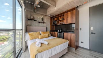 1 bedroom, iron/ironing board, bed sheets