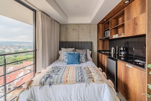 1 bedroom, iron/ironing board, bed sheets
