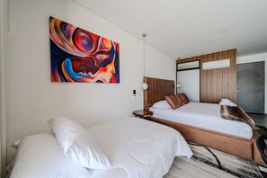 1 bedroom, iron/ironing board, bed sheets