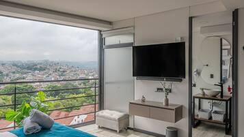1 bedroom, iron/ironing board, bed sheets