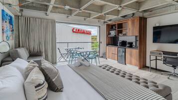 1 soveværelse, strygejern/strygebræt, sengetøj