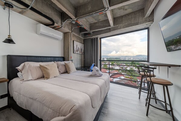 1 bedroom, iron/ironing board, bed sheets