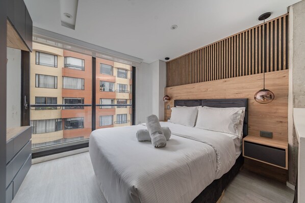 1 bedroom, iron/ironing board, bed sheets