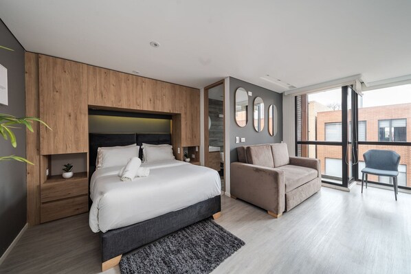 1 bedroom, iron/ironing board, bed sheets